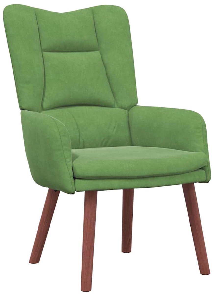 vidaXL Fauteuil - Lichtgroen - 63 - x - 67 - x - 94 - cm - Fluweel