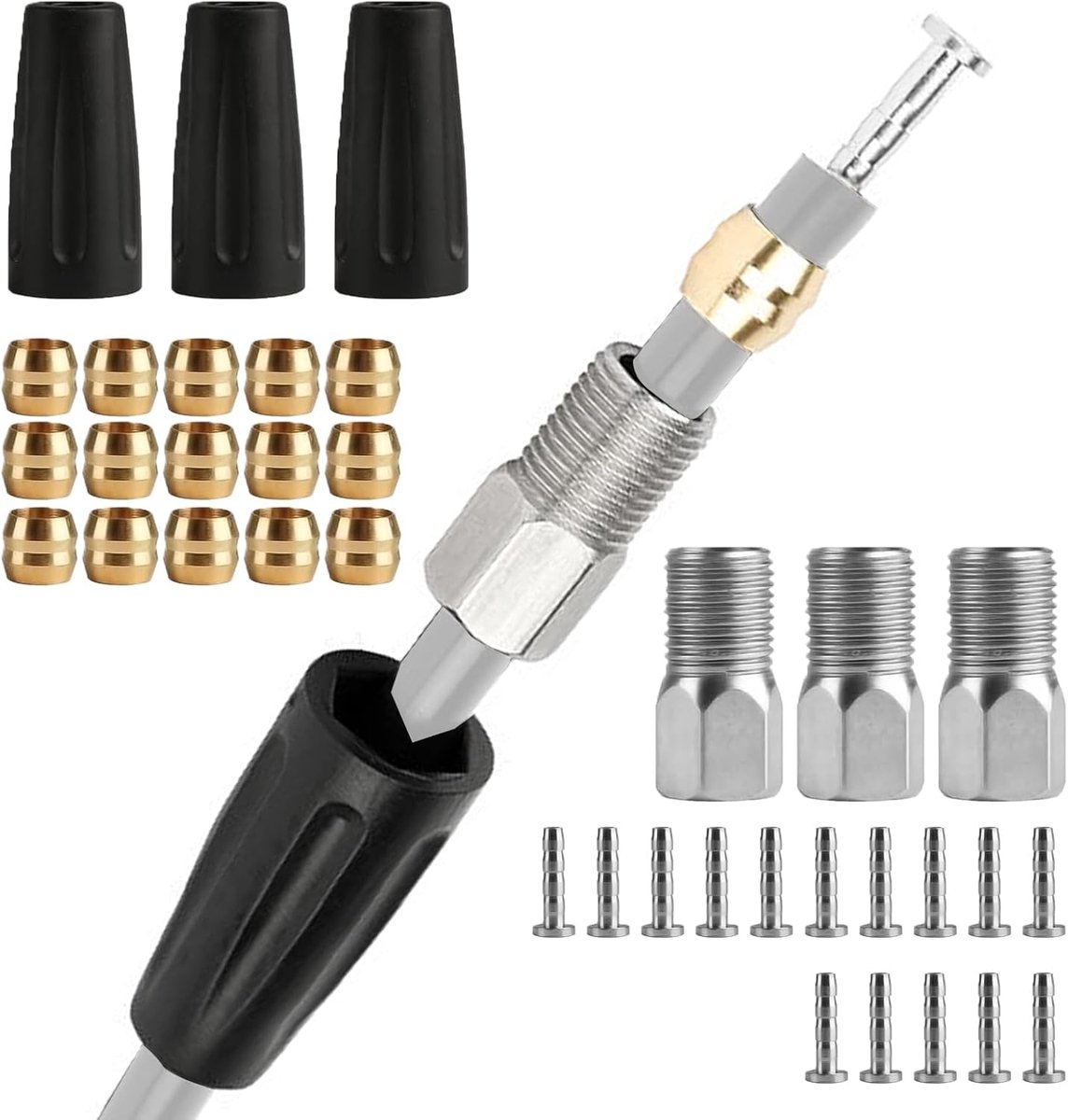 21 stuks olijfgroene inzetstukken, olijfgroene inzetstukken, fietsbinnenband, olijveninzetstuk, compatibel met Shimano BH90-remmen, remcomponenten voor fietsen