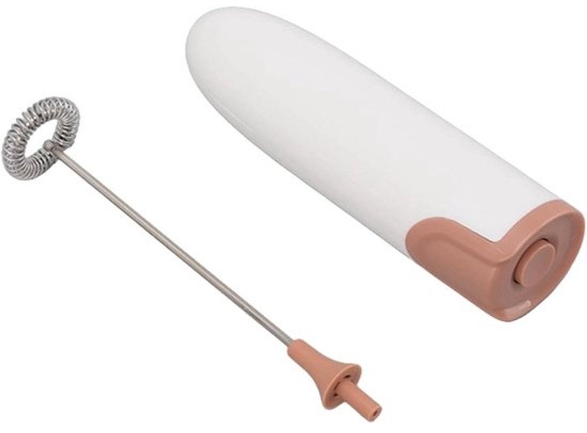 Elektrische Opschuimer - Melk Roerder - Koffie Maken - Eenvoudige Bediening - 23.6 cm - Wit