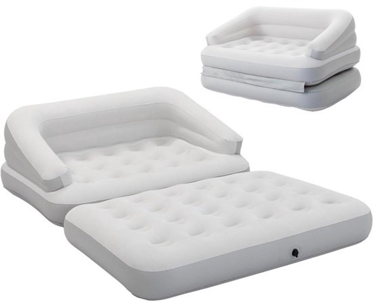 Opblaasbare Bank en Slaapbank voor Tuin en Camping - Volledige Grootte