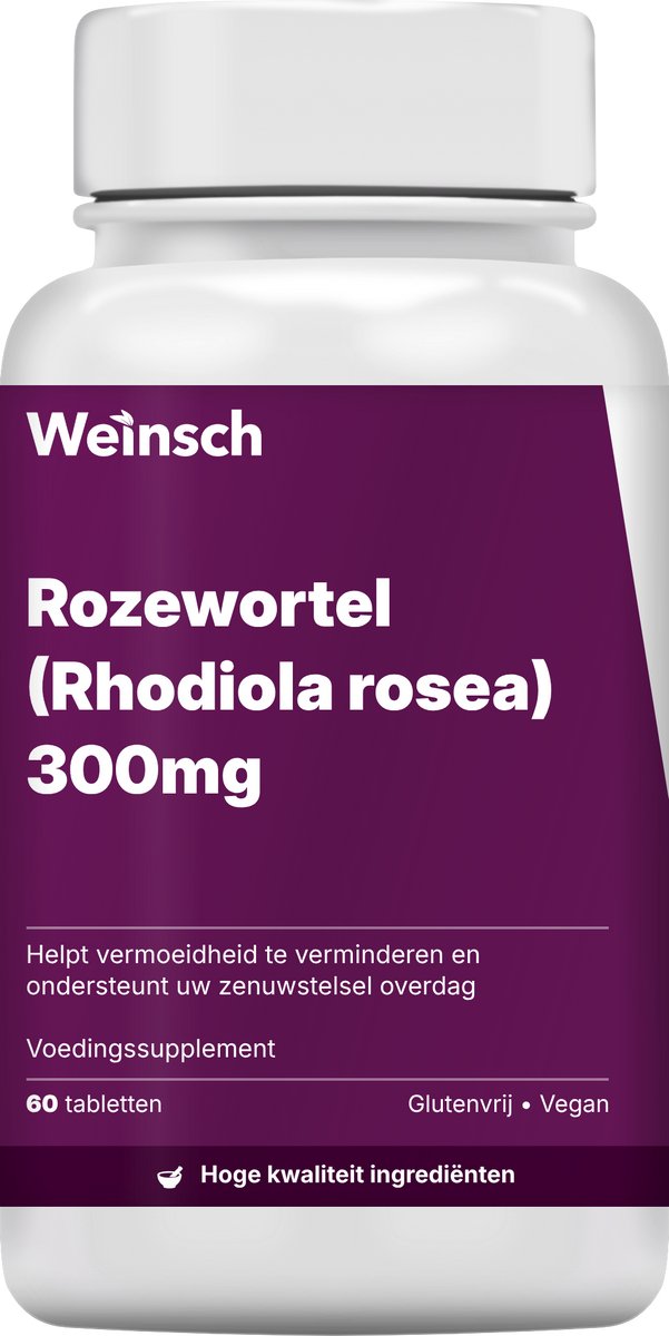 Weinsch Rozewortel (Rhodiola rosea) 300mg | 600mg | 60 tabletten
