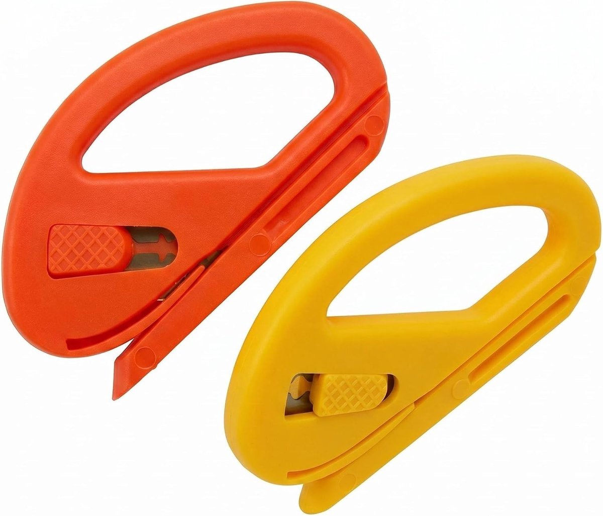 Cadeaupapiersnijder - Oranje + Geel - 2 stuks - Robuust en Duurzaam - Voor Creatief Inpakken