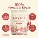 Special Leaves 'Spicy Chill' thee verpakking met groene thee, gember, kruidnagel, kaneel en abrikoos. 100% Organisch.