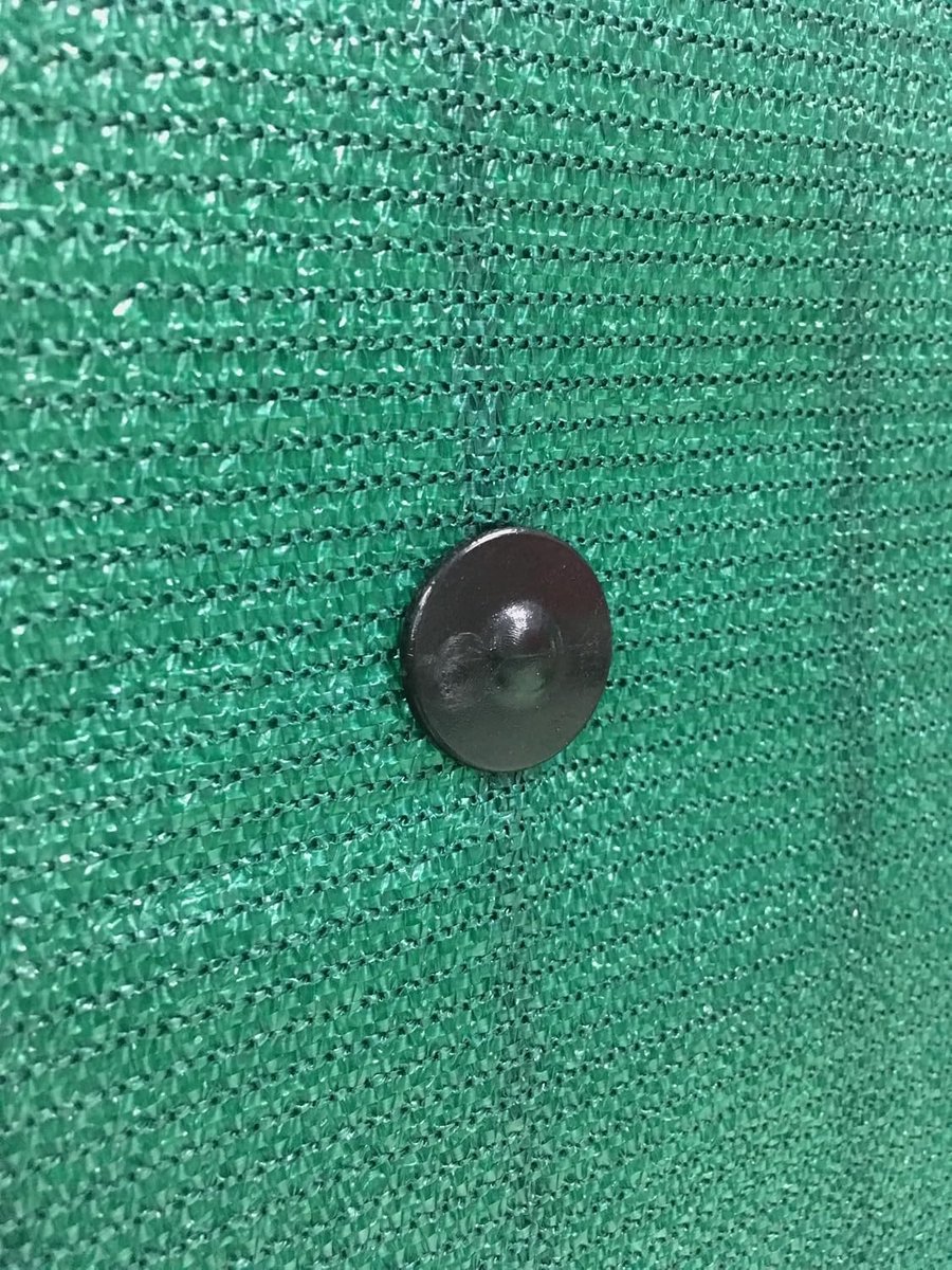 bevestigingsclips voor privacyschermen op stijve panelen (stangdiameter 5mm (3/16") | UV Behandeld | 100 Stucks, Kleur Zwart.