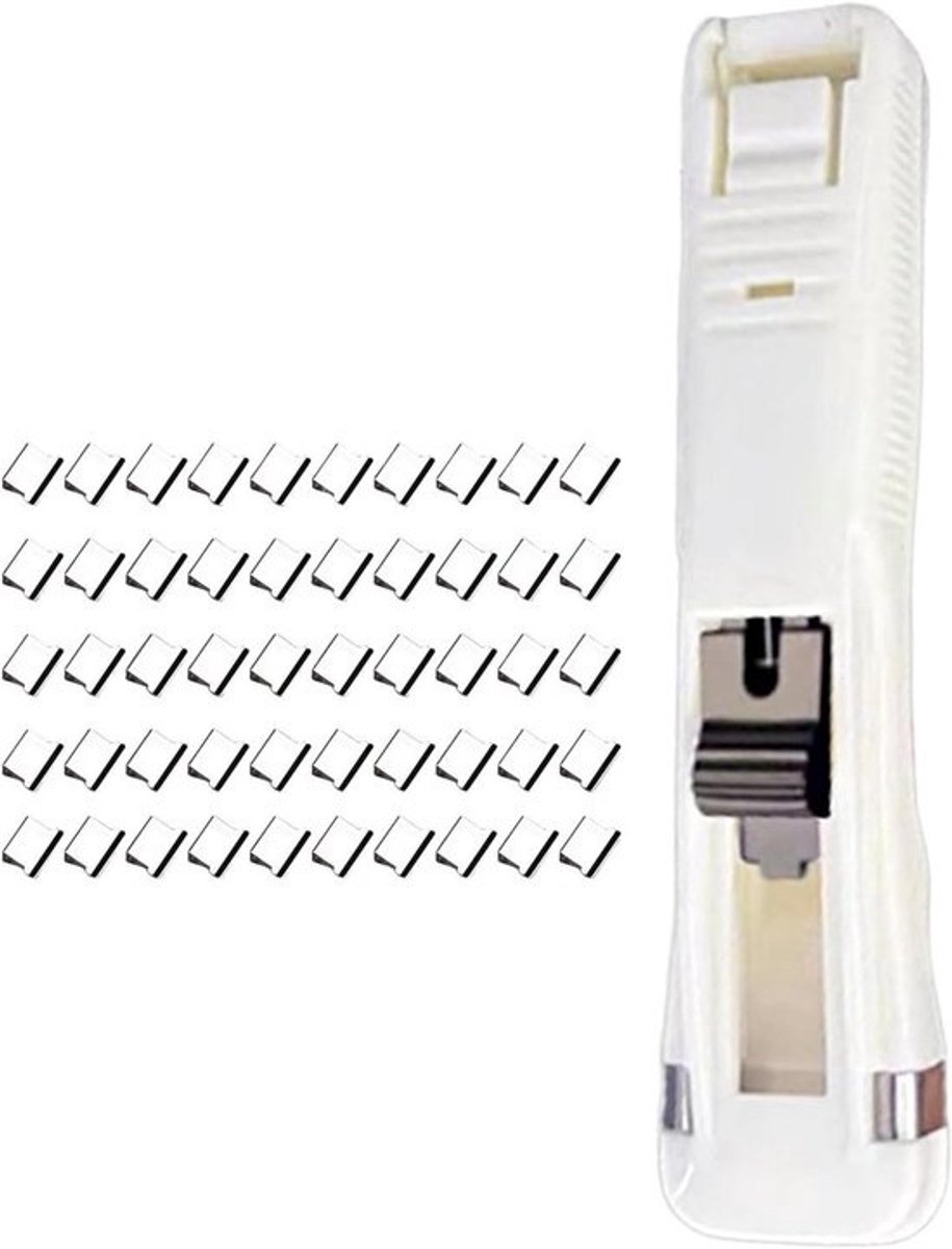 Papierklemmen - Bindmappen - Documenten Binden - Herbruikbaar Systeem - 100 Clips - Wit