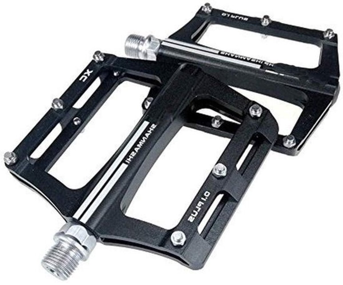 Fiets Pedalen - Mountainbike Pedalen - Comfortabel Fietsen - Antislip Oppervlak - 10cm x 9.8cm - Zwart
