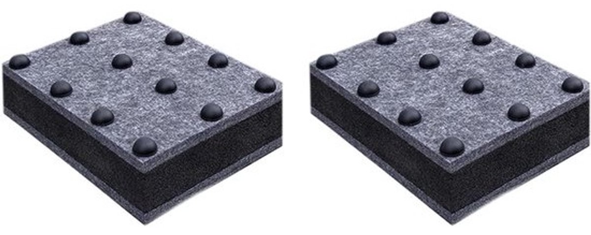Audio Rack Isolatie - Voeten Spikes - Verbeter Geluidskwaliteit - Minimaliseert Trillingen - 2 Stuks - Zwart