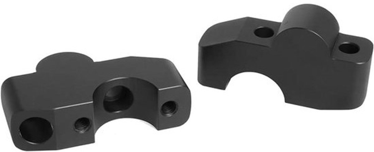 Motor Stuurverhogers - Motor Accessoires - Comfortabel Rijden - Verbeterde Houding - 24 x 80 mm - Zilver