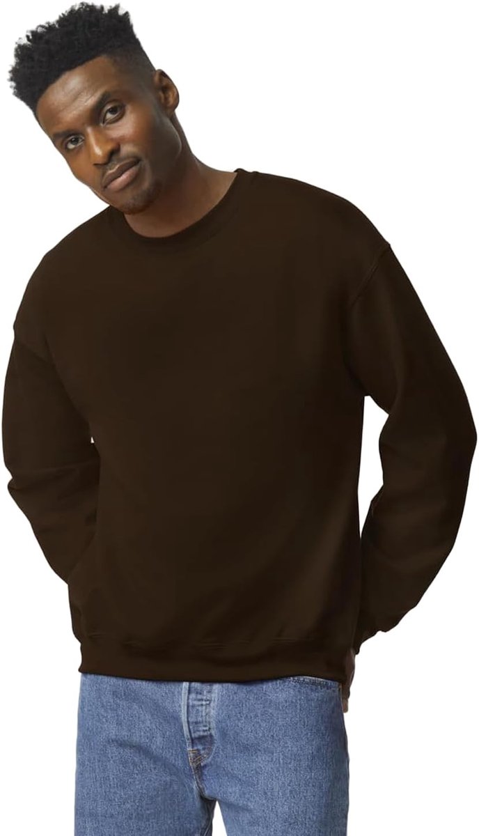 Heavy Blend Crewneck Sweatshirt voor heren, uniseks, katoen met ronde hals in vele kleuren, grote maten, S, M, L, XL, XXL, 4XL, 5XL