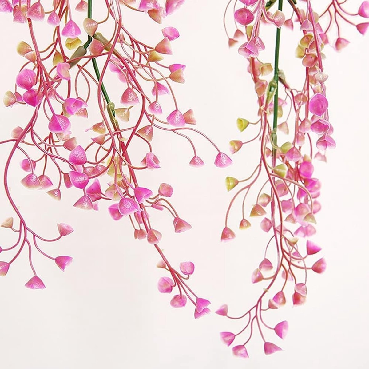Set van 2 Nepplanten voor Wanddecoratie - Hangende Bloemen voor Thuis, Tuin en Bruiloften - 85 cm