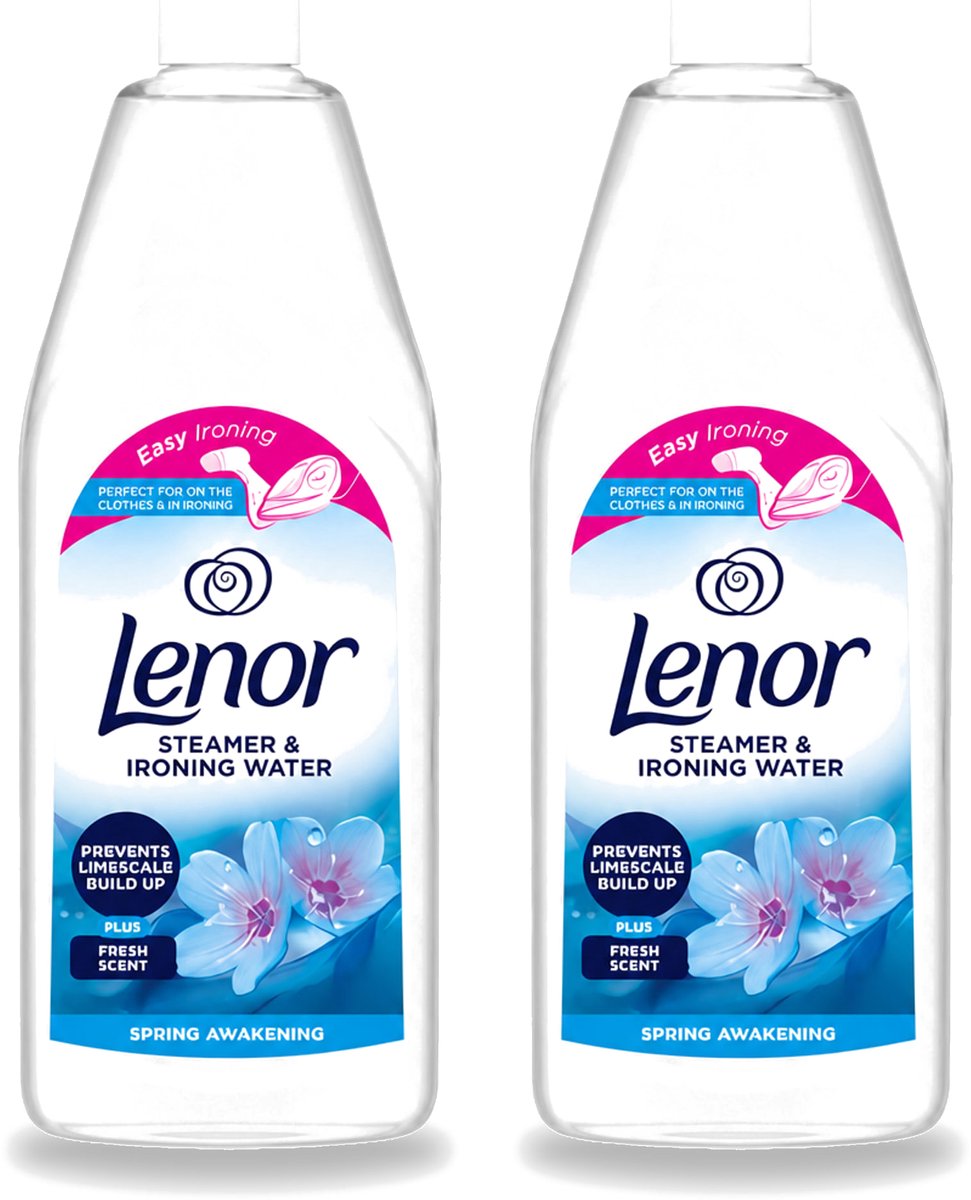 2 x Lenor - Strijkwater - Spring Awakening - Textielverfrisser - 1000 ml - Voordeelverpakking - 2 stuks