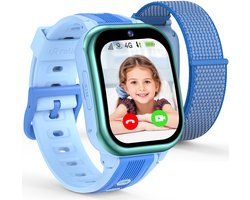 Ralio R5 Plus Smartwatch kinderen 4G met HD Camera - gps horloge kind met simkaart - 1.83 Inch HD Curved Display - GPS Tracker - Videobellen - SOS Noodoproep - Voor Jongens en Meisjes - Roze/Zwart/Blauw