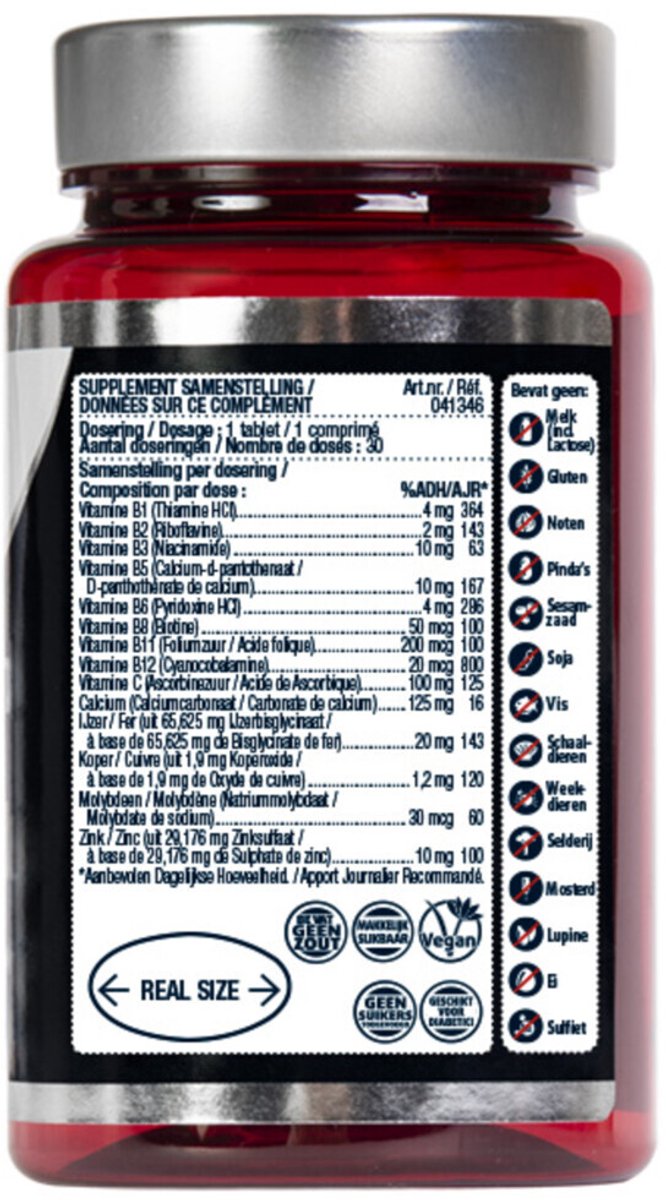 Lucovitaal - Sterk IJzer Complex - 4 x 30 tabletten - Voordeelverpakking