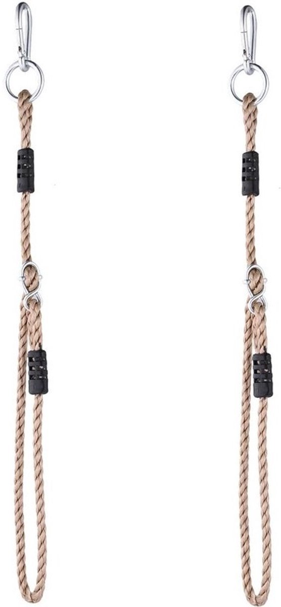 2x Verstelbare Swing Haken voor Bomen - Heavy Duty Nylon Touw voor Schommel en Hangmat Bevestiging