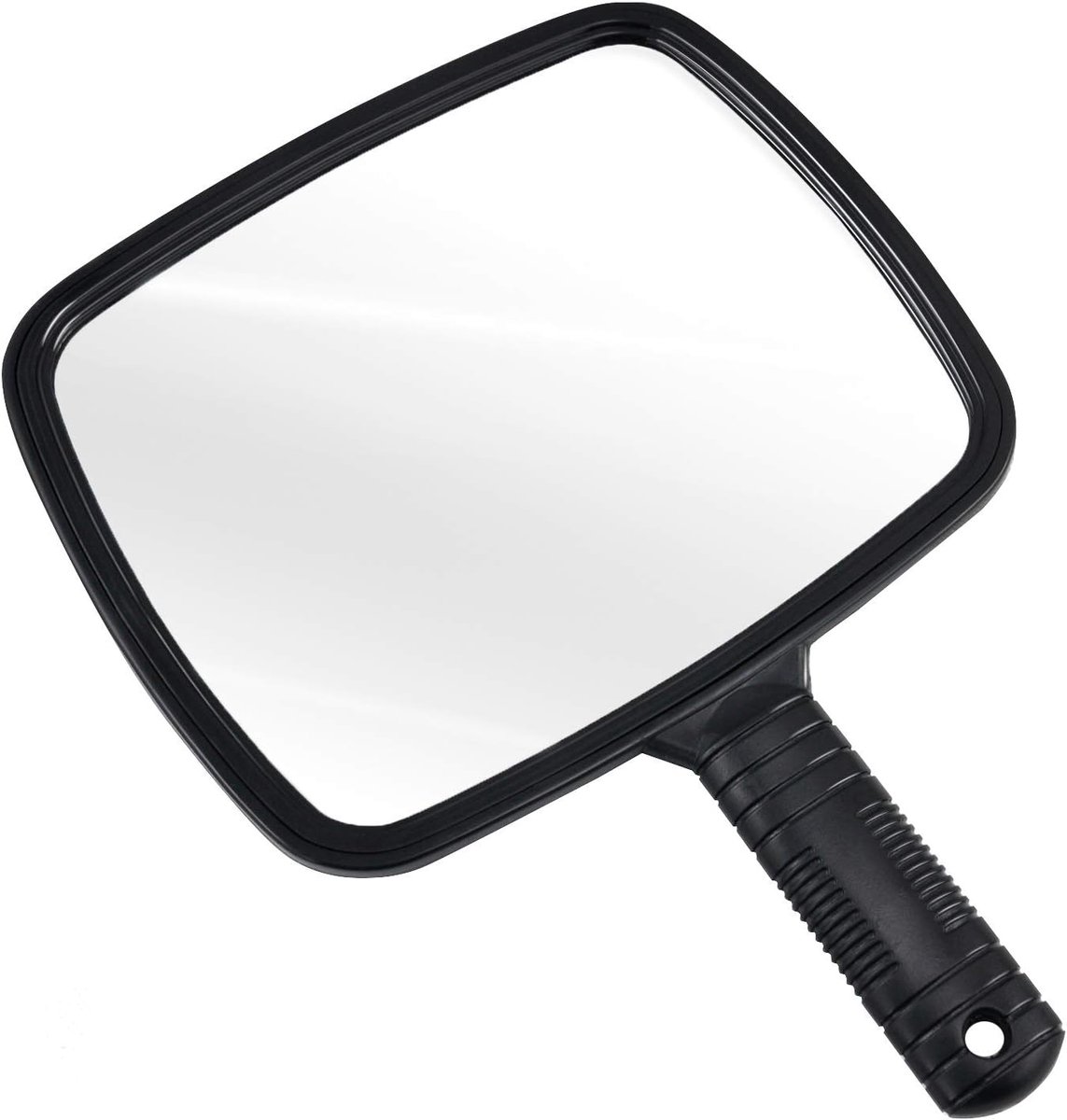 Dailygoods- Handspiegel Professioneel - Make-upspiegel - Kappersspiegel - Handspiegel met Handvat - Groothoek 20 x 17,5 cm - Geschikt voor Salongebrui