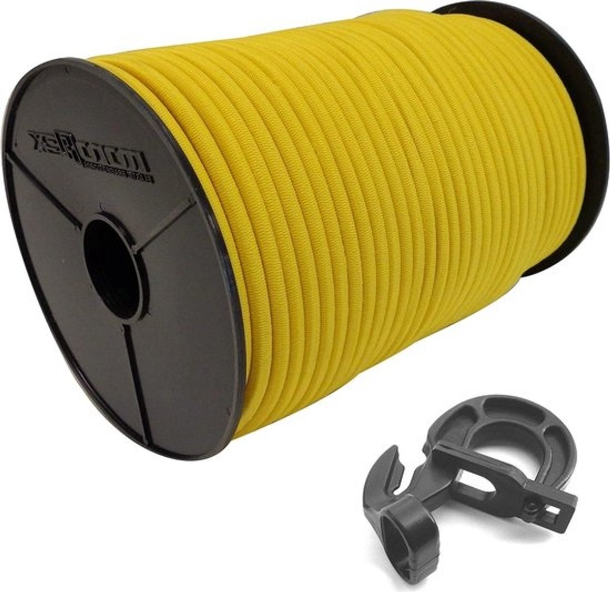 Expander Touw - Rubberen Koord - Zeilen Bevestigen - Met Easyfix Haken - 30 Meter - Geel