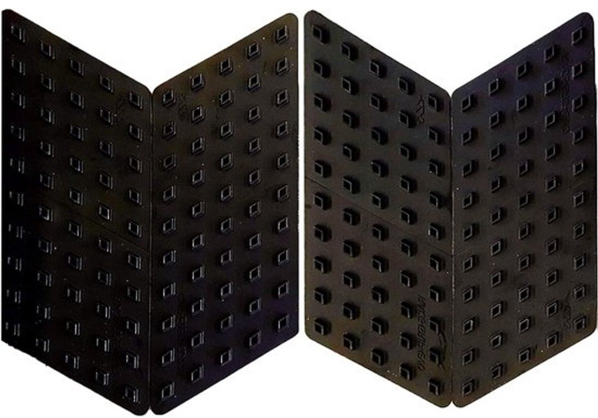 Tankbescherming Motor - Zijdelingse Grip Pads - Verbeterde Motorcontrole - Verhoogde Wrijvingspunten - 16 x 55 cm 4 stuks - Zwart