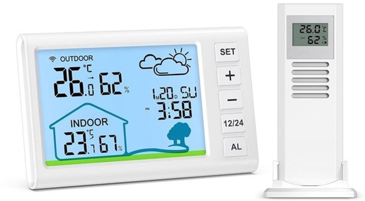 Digitale Thermometer en Hygrometer voor Binnen en Buiten