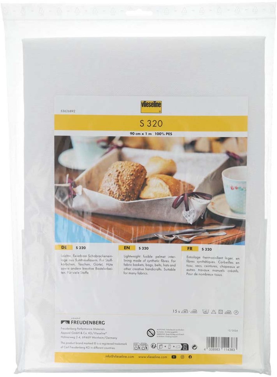Vlieseline Kappenversteviging S320 queen size 90x100cm - 1st