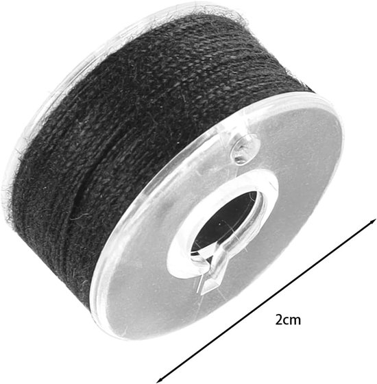 50 stuks klossen voor naaimachine, voor handheld naaien, borduurmachine (zwart, wit) — afbeelding 5