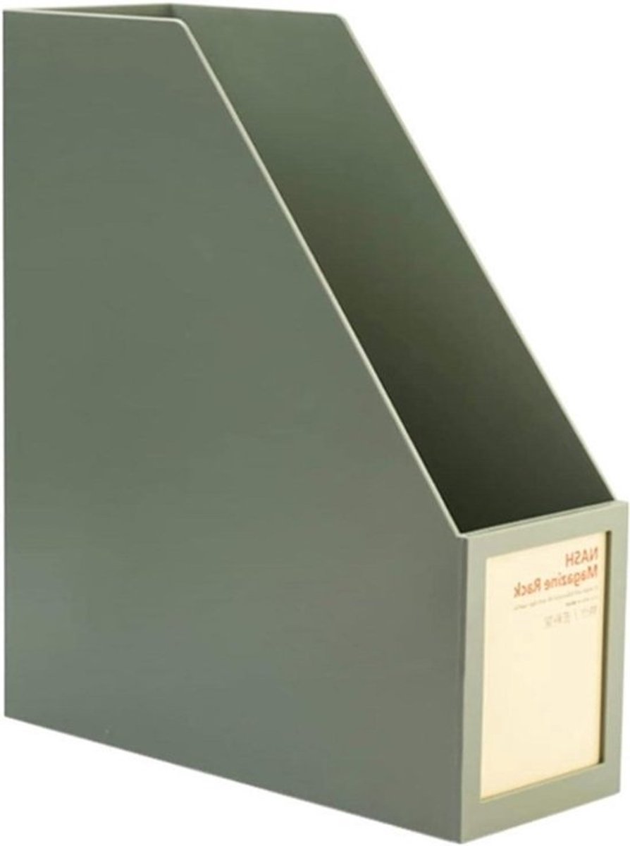 Tijdschrifthouder Bureau - Documenten Organizer - Kantoor Organiseren - Met Labelvenster - 268 x 103 x 314 cm - Wit