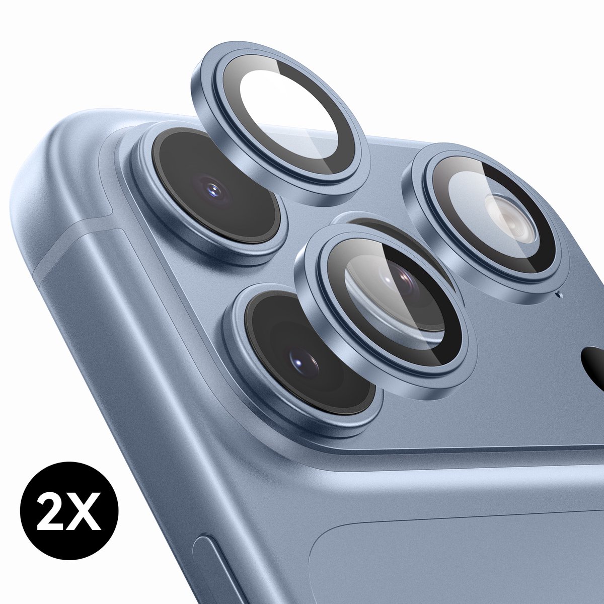 2x Camera Lens Screen Protector geschikt voor iPhone 18 Pro / 18 Pro Max Camera Lens Screen Protector - Gletsjer - Screenprotector - Camera Protector geschikt voor iPhone 18 Pro / iPhone 18 Pro Max Lens protector - Gehard Glas