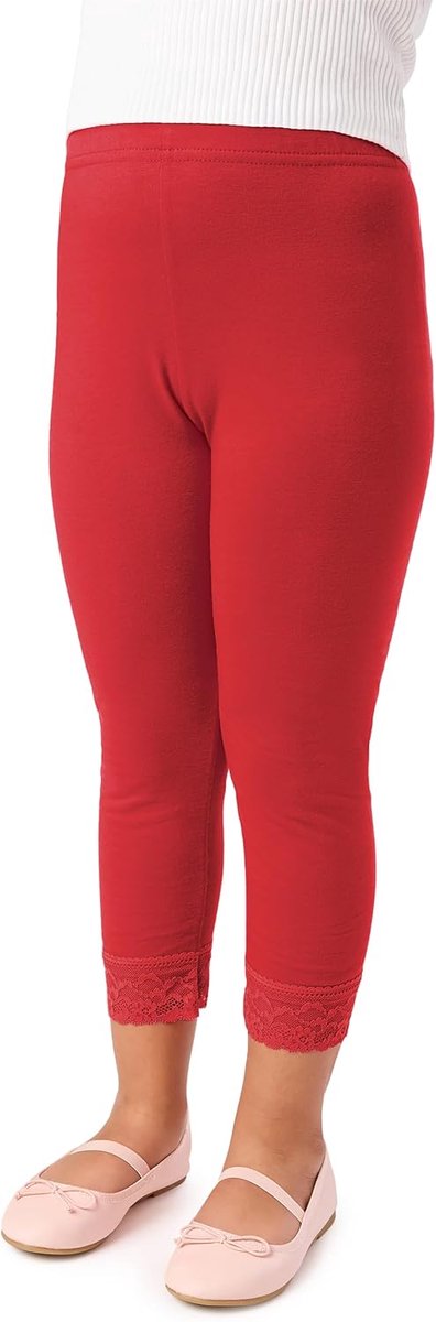 Style Meisjes 3/4 Legging van Katoen met Kant MS10-228