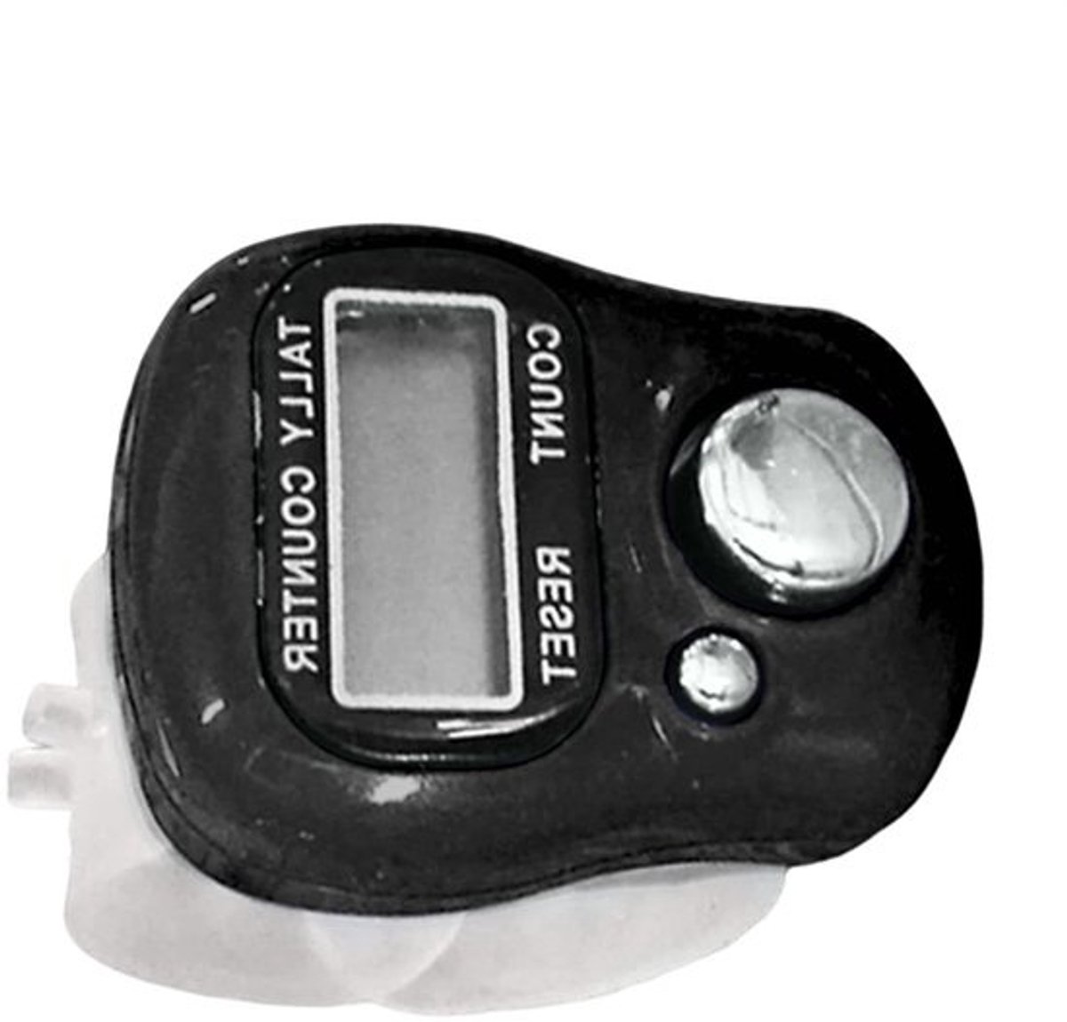Digitale Vingerteller - Klikteller Resetbaar - Tellen van Deelnemers - Verstelbare Lusbeugel - 20 x 6 x 2 cm - null