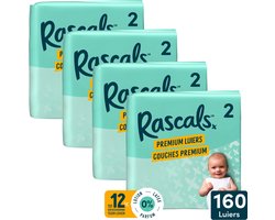 Rascals Premium Luiers Maat 2 6-11 KG 160 stuks