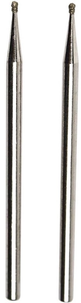 Diamant slijppennen Set - Ballpoint Slijpsteen 1mm - 2 Stuks
