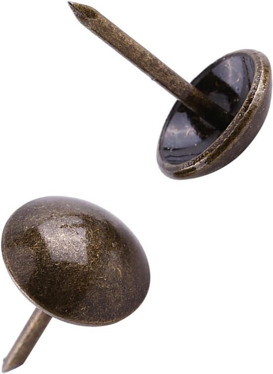 100 Stuks Vintage Siernagels Brons voor Meubels en Bekleding