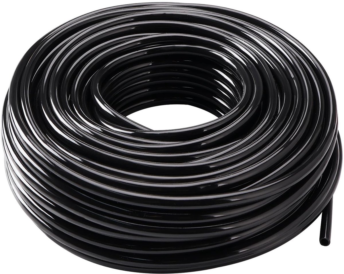 25m Micro Hose voor Tuinirrigatie, 4/6mm Agrarische Waterleiding, Ideaal voor Kleine Tuinen en Micro Irrigatiesystemen