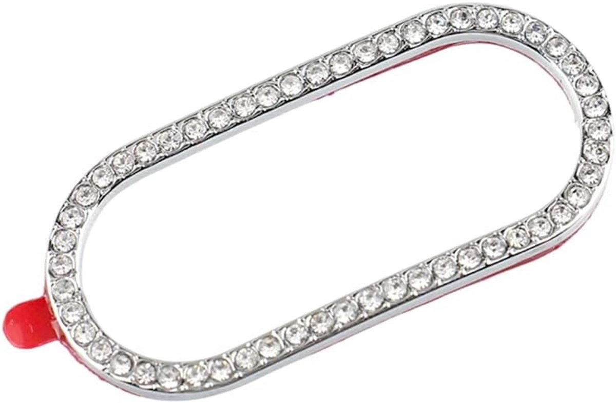 Interieur Trim Bling Accessoires Waarschuwing Licht Schakelaar Knop Decoratie Cover Strass Decals Sticker geschikt voor Mini F54 F55 F56 F60 Cooper Clubman landgenoot 2015-2019 Cooper 2015-2019 ZILVER