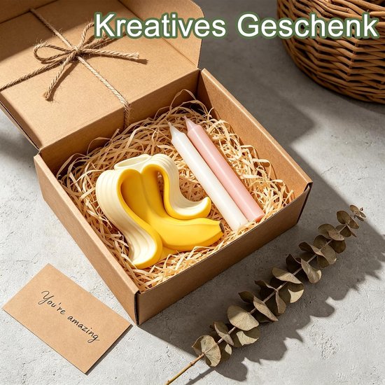 2 stuks bananenkaarsenhouder, siliconen vorm voor kaarsenhouders en doe-het-zelf steunonderdelen — afbeelding 5