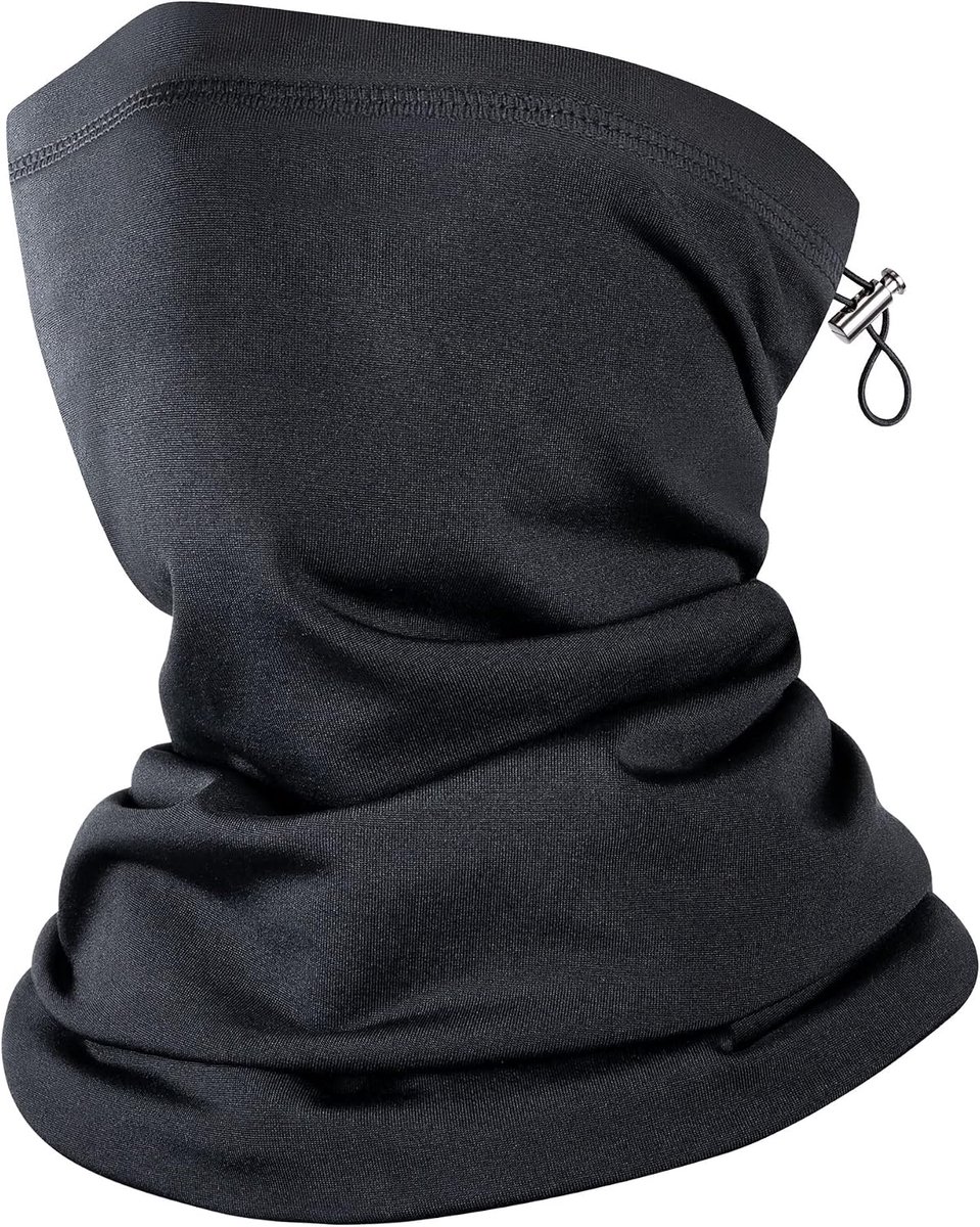 Winterhalswarmer, colsjaal voor heren en dames, elastisch, instelbaar, warm fleece, multifunctionele doek, mondbescherming, bandana, voor sport, motorfiets, hardlopen, fietsen, skiën