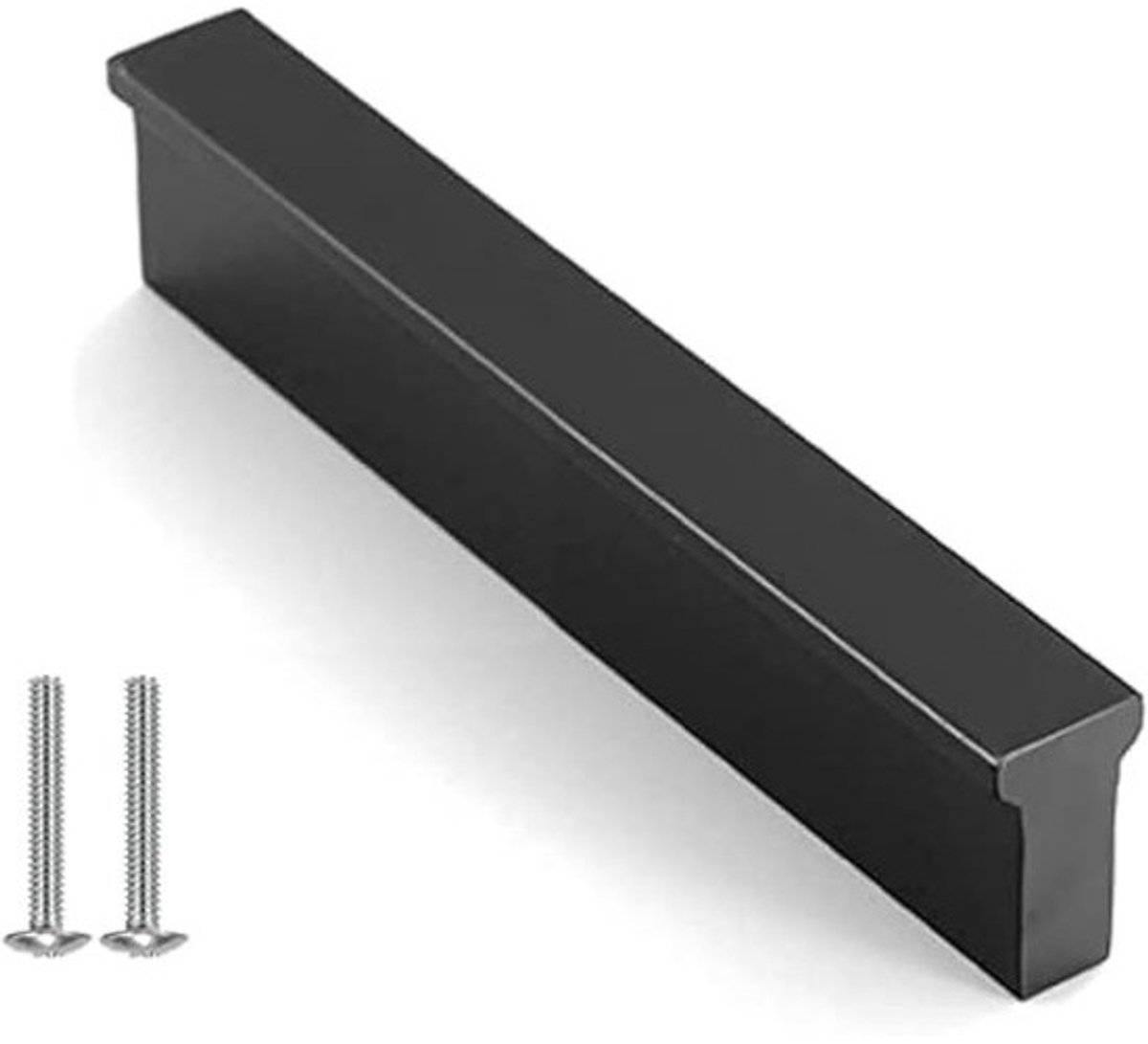 Zwarte Meubelgrepen van Aluminium Legering, 10 Stuks 128mm met Schroeven voor Keuken, Lades en Kasten