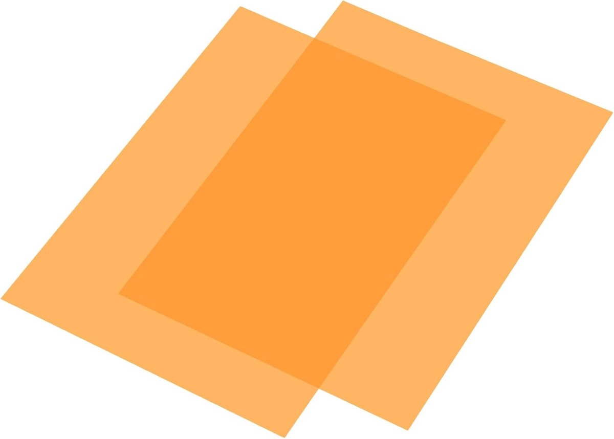 10 gellichtfilters oranje transparant 11 x 8,5 inch kunststof