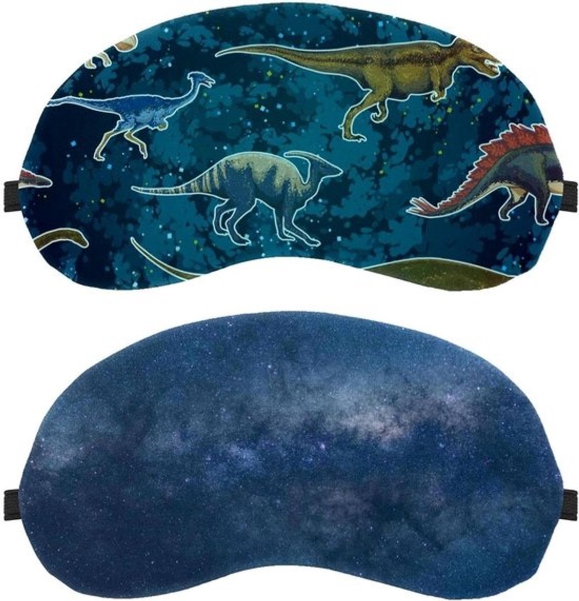 Slaapmasker - Oogmasker Blinddoek - Ontspannen Slapen - Lichtblokkerend Ontwerp - 195 x 10 cm - Ruimte Print