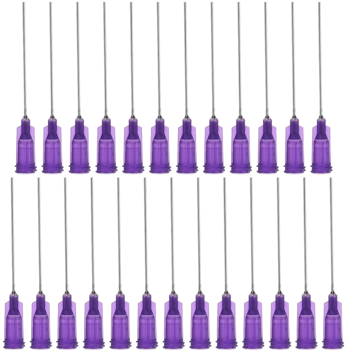 Doseernaalden met stompe punt, 1,5 inch, 25 stuks 21 g, industriële vloeistofdoseercanule met lure-lock voor het bijvullen van vloeibare inkt en lijm