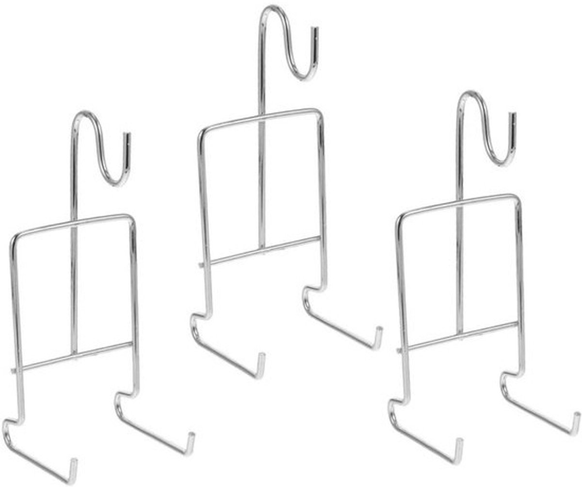 Koffiemok Houders - Kopjes Rek - Keuken Opbergen - Stabiele IJzeren Constructie - 16 cm Lengte - Zilver