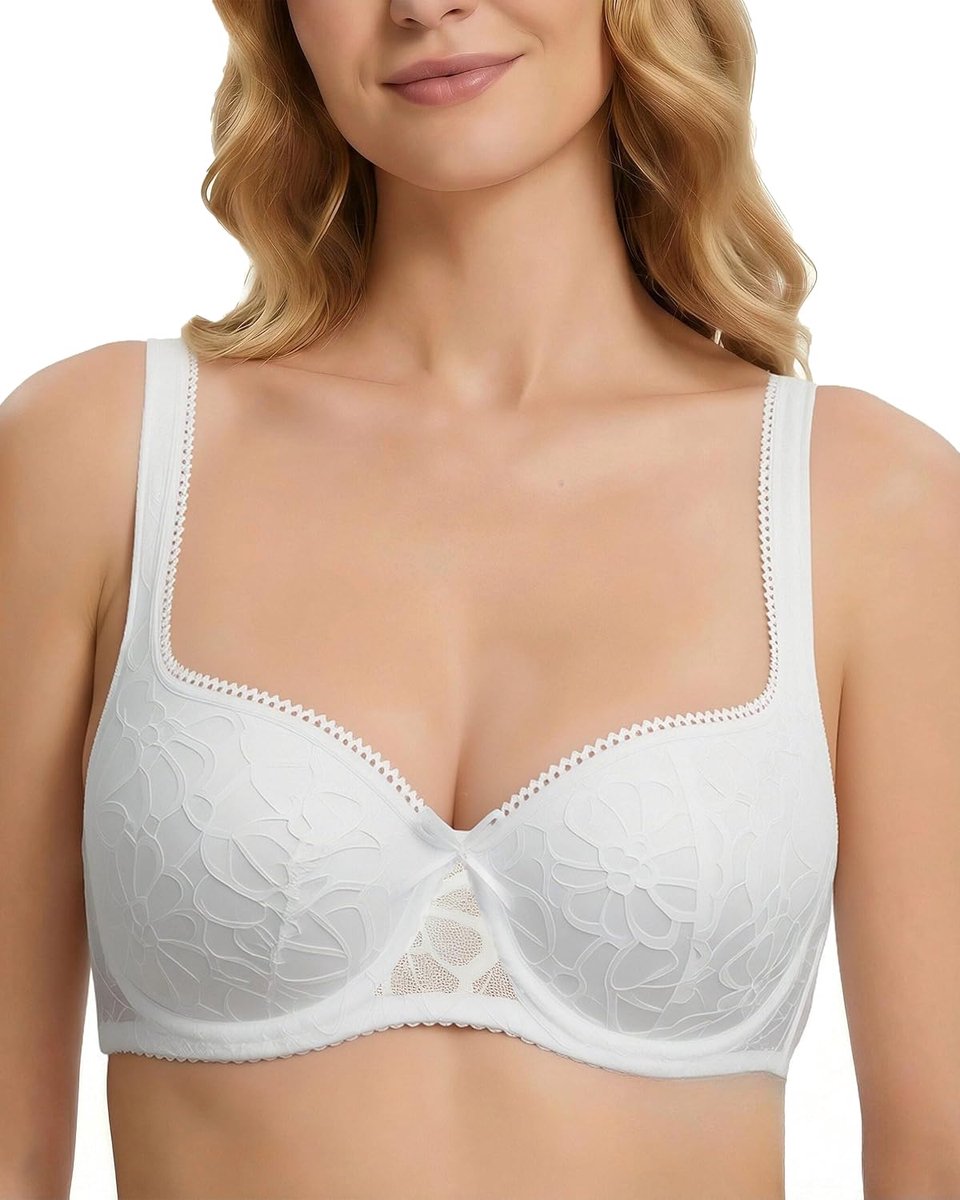 beha, dirndlbeha push-up met beugel balconette, push-up dirndlh met sexy kant, halve cups, ongevoerd