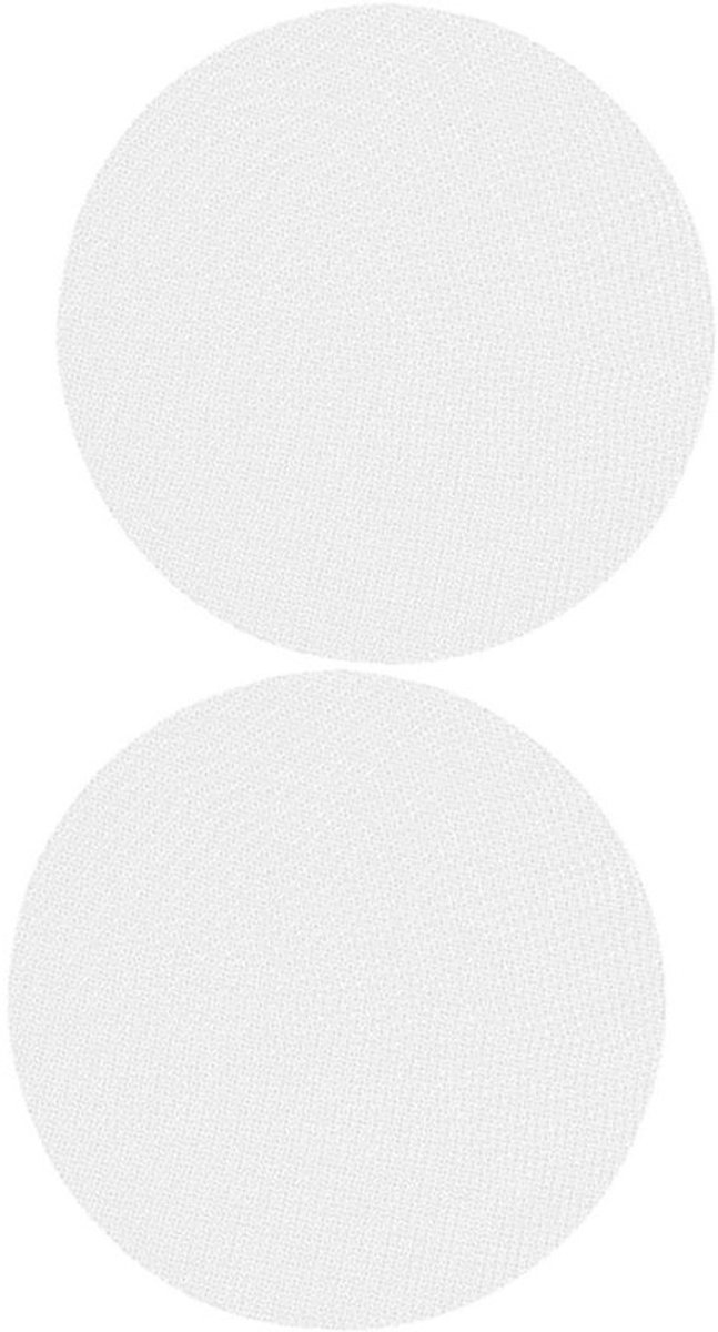 Stoomonderleggers - Antiaanbak Pads - Gezond Koken - Herbruikbaar en Scheurbestendig - 26x26CM - Wit