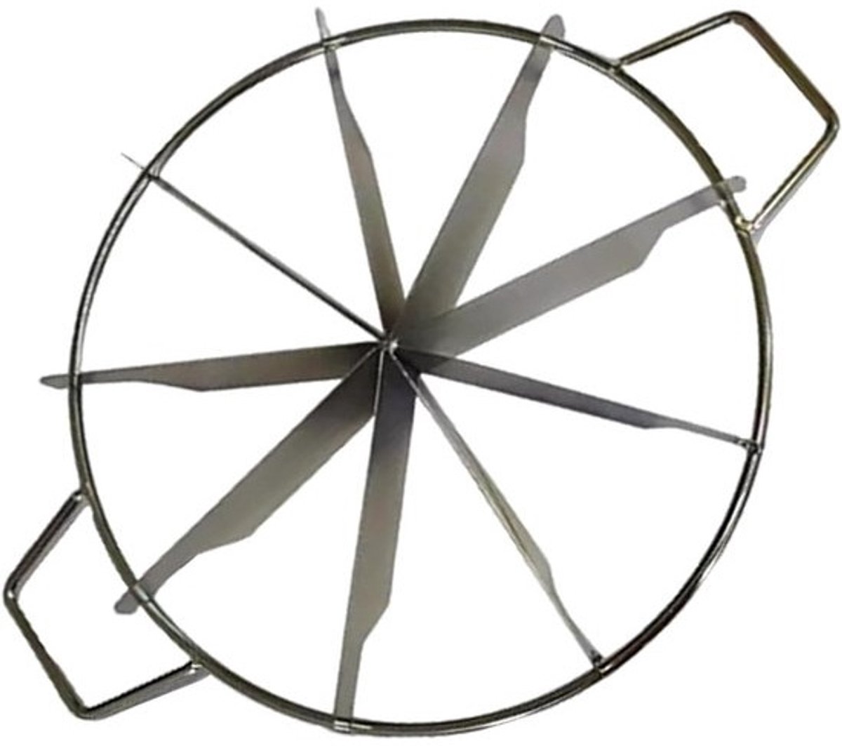 Taartsnijmachine RVS - Ronde taartverdeler - Gelijkmatig portioneren - Instelbaar 6 9 10 - 35 x 28 cm - Zilver