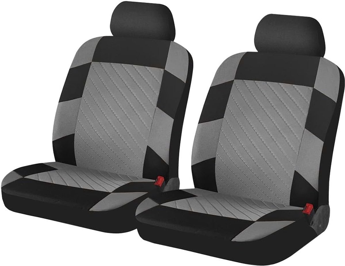 2 stuks, waterdicht, voor de meeste auto's, antislip, zweetbestendig, all-inclusive (grijs)