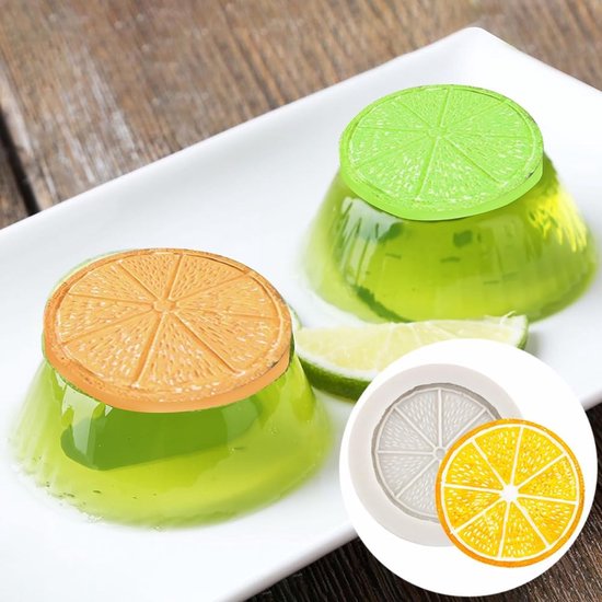 mal citroen, fondant, citroenschijven, siliconen, 3D, citroenen, chocoladevorm, anijs, kaneel, harsvorm voor fondant, chocolade, cake, kaars, zeep — afbeelding 3