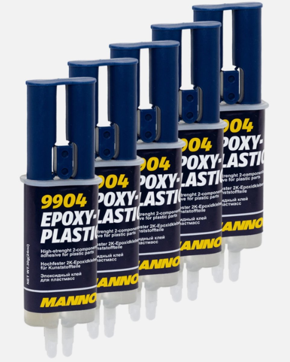 5 Stuks Epoxy-Plastic (tweecomponentenlijm) 30g/24ml – 9904 – Mannol - BPC Autoparts