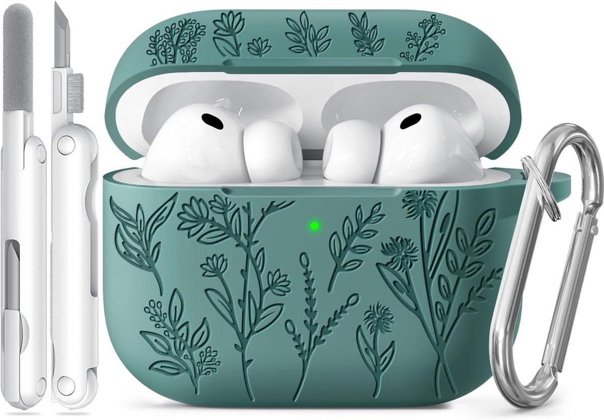 Grasprint Hoesje voor AirPods Pro 3 (Groen)