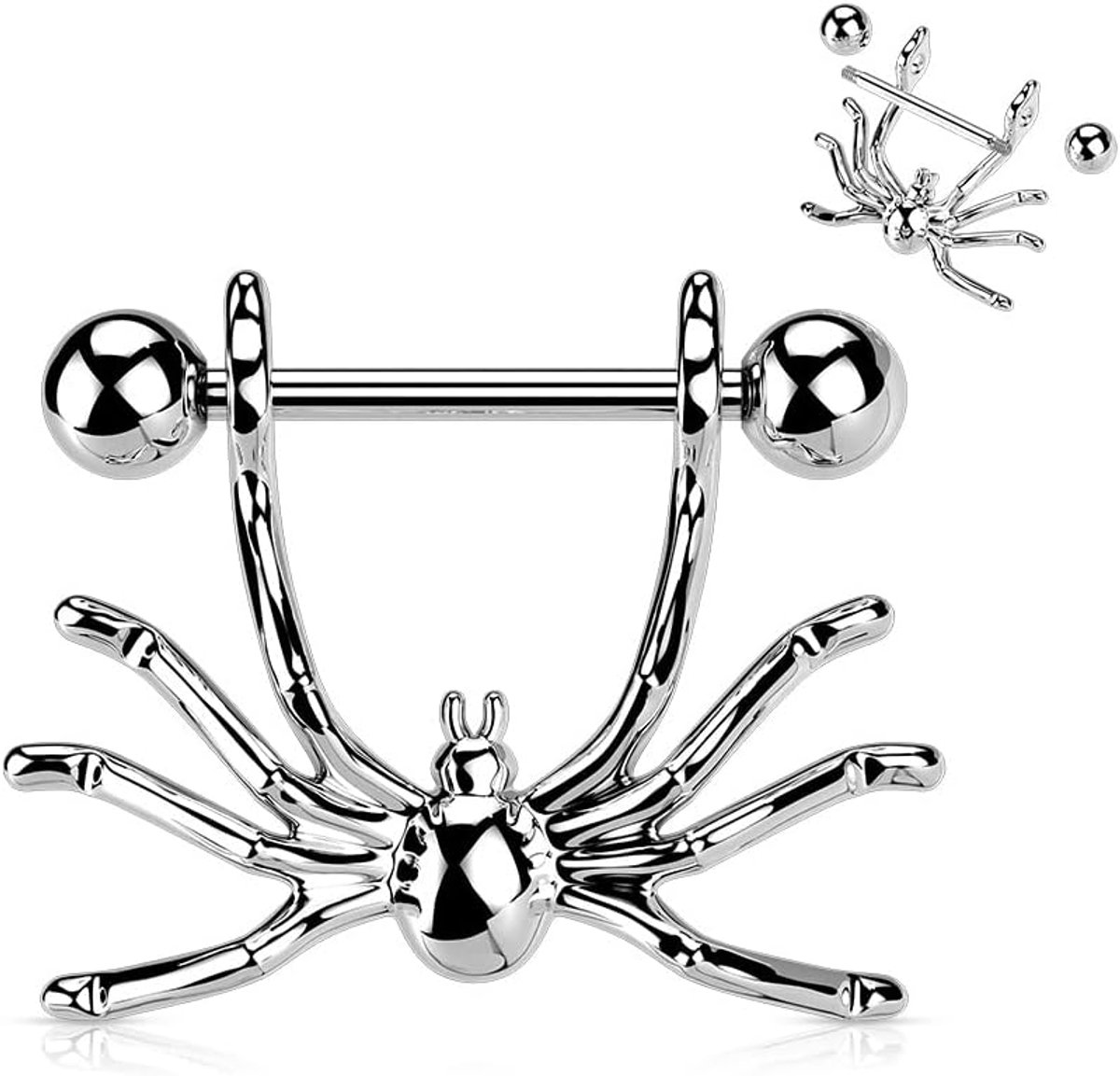 HANGING SPIDER - 316L chirurgisch staal - tepelschild