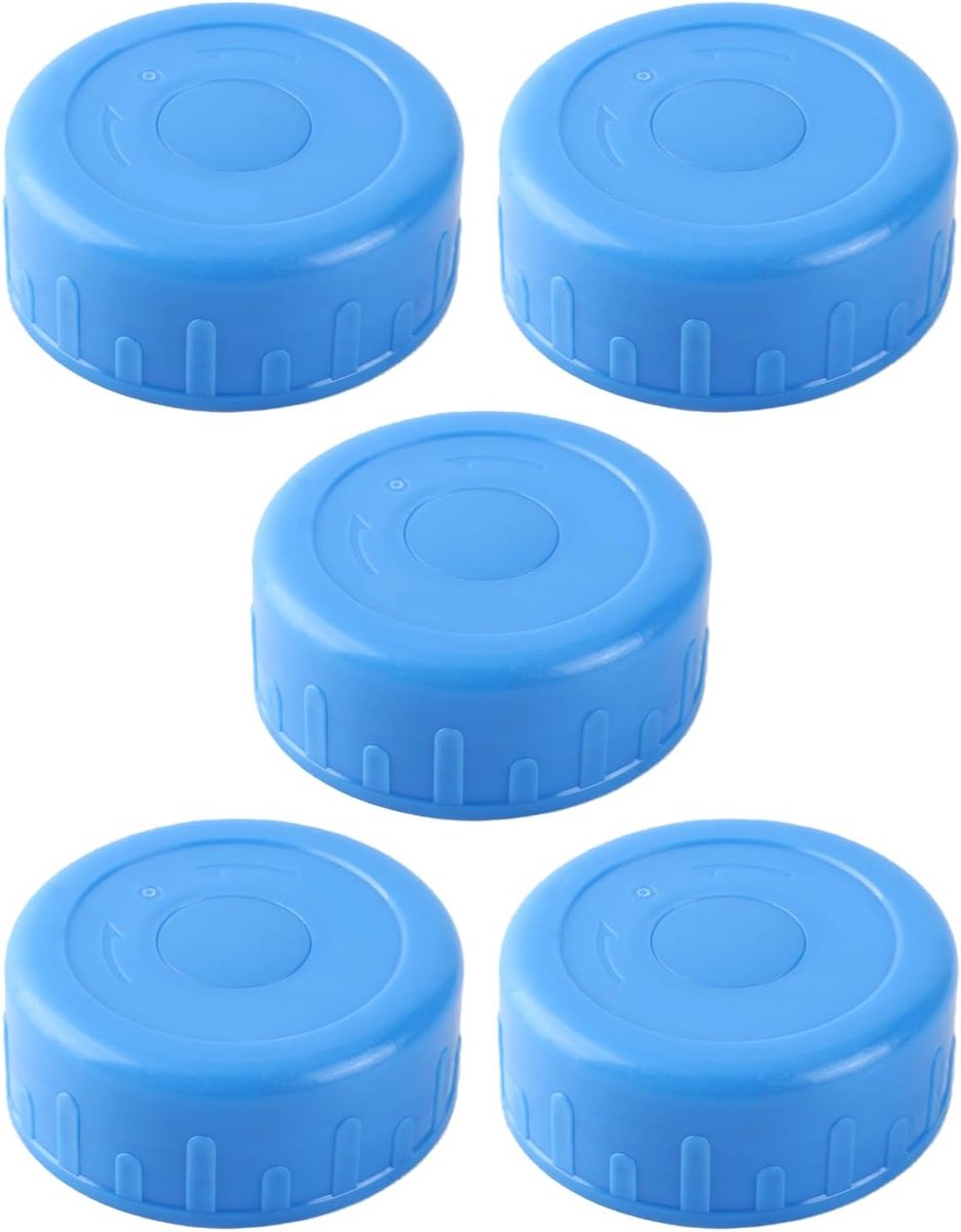 Aulsa Waterflesdop, Vervangende Spatwaterdichte Deksels, 55mm, Blauw, 5 Stuks