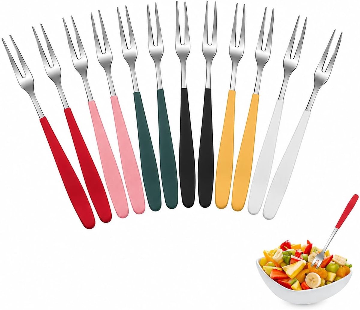 Minigabels Roestvrij Staal Dessert Voor Taart Snacks Fruit